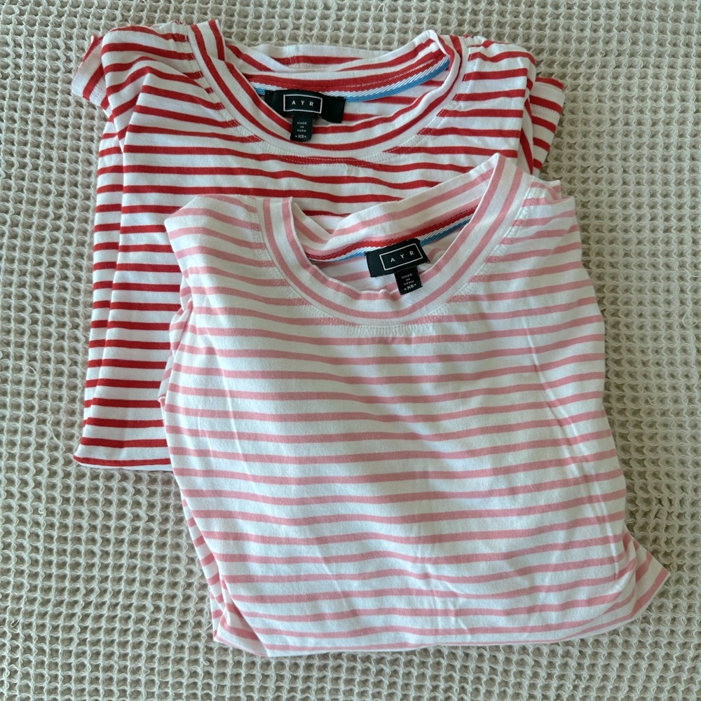Bundle of Red and Pink AYR French fry tees
